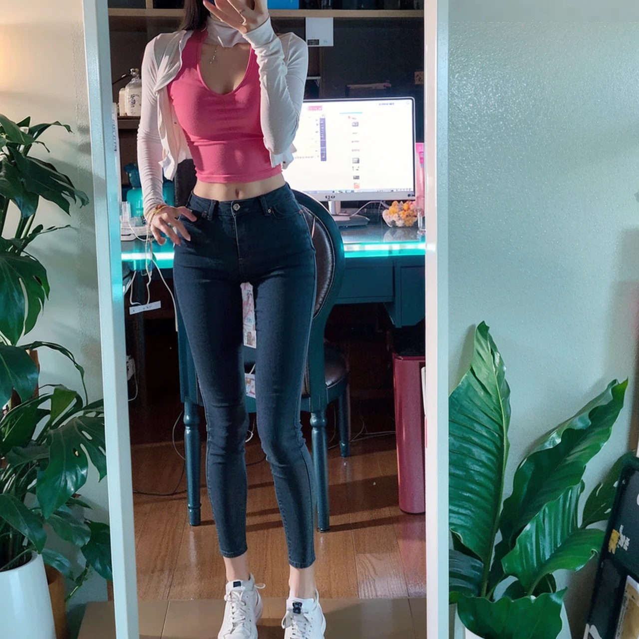 1girl,sexy pose,best quality,masterpiece,illustration,an extremely delicate and beautiful,CG,unity,8k wallpaper,Amazing,finely detail,masterpiece,official art,extremely detailed CG unity 8k wallpaper,incredibly absurdres,huge filesize,ultra-detailed,highres,extremely detailed,beautiful detailed girl,realistic,full frontal,outdoors,turtleneck shirt,skirt,light contrast,