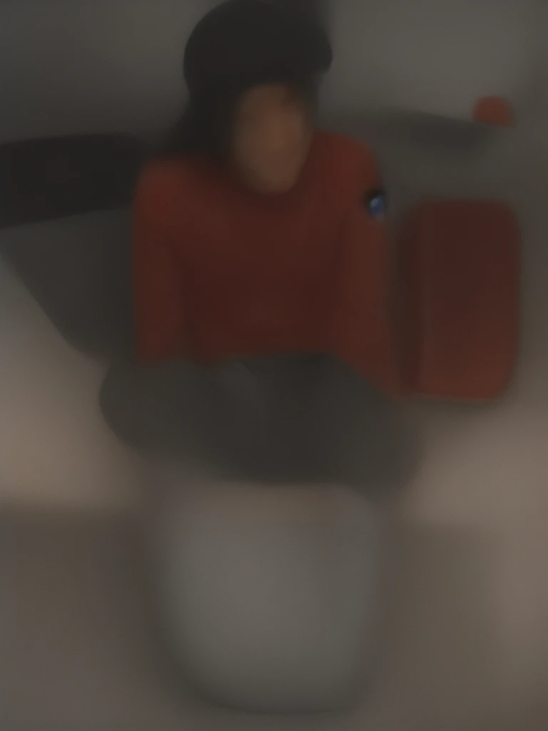 an Indonesian man, wearing a black hat and red t-shirt, wearing jeans, sitting in a car showroom near the main road, showing the background behind several Indonesian cars, a Honda Brio, lemon color and a Pajero Speort, Inova. was sitting smiling, handsome. realistic 3d hd 16k images.