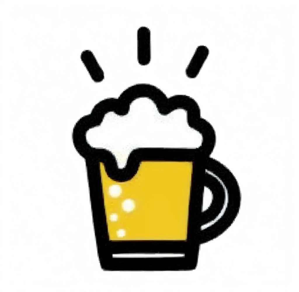 Japanese 20-year-old women Beer illustration on T-shirt