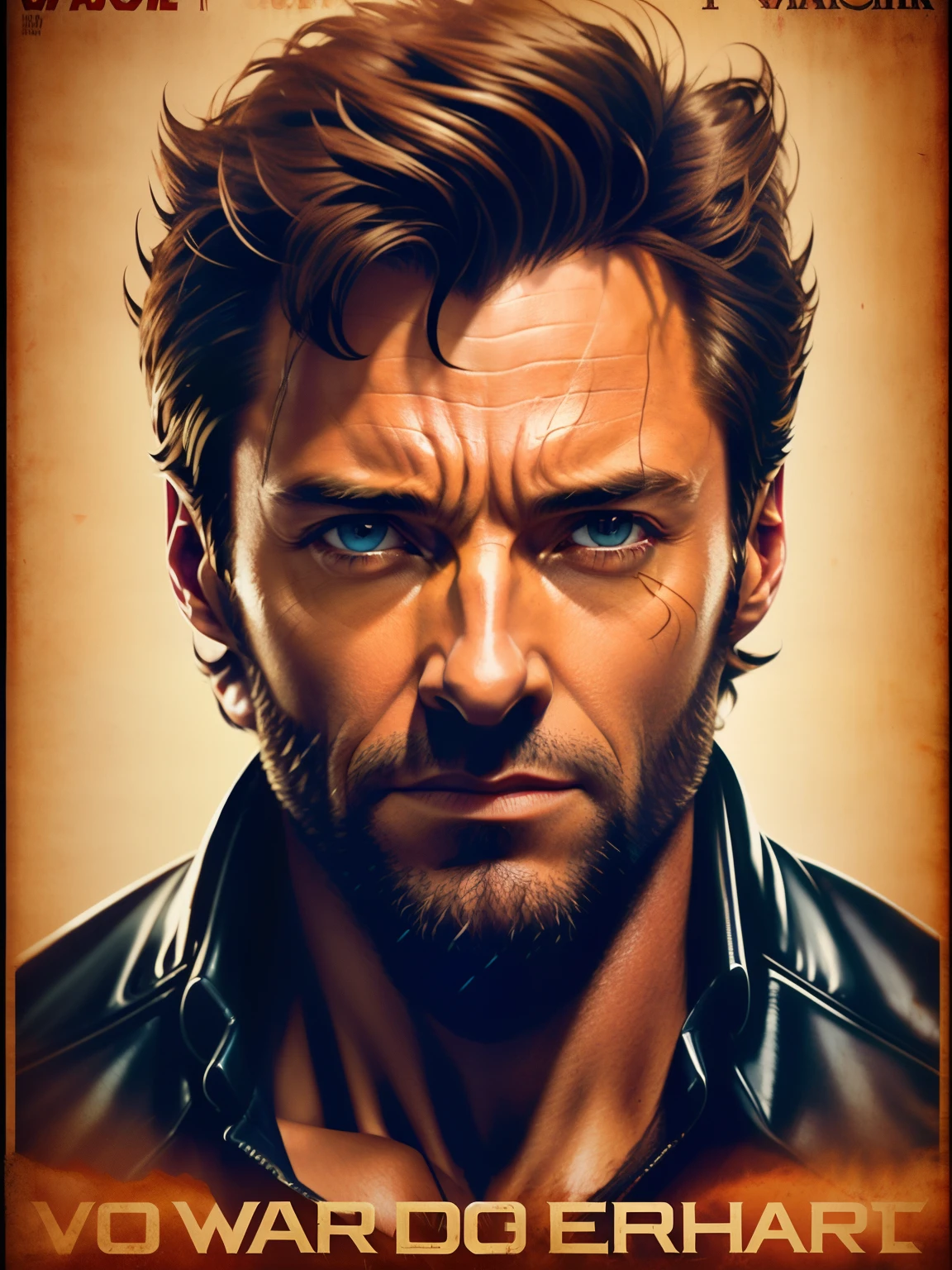 Hugh Jackman as Wolverine, VHS Effect, (Poster:1.6), Poster on wall, Nostalgia, movie Poster, Portraiture, close
(Skin Texture), Exquisitely crafted, Fine details, Ultra-detailed, Ray Tracing, Scattered beneath the surface, Diffused and soft lighting, Shallow depth of field, by (by Oliver Wetter)