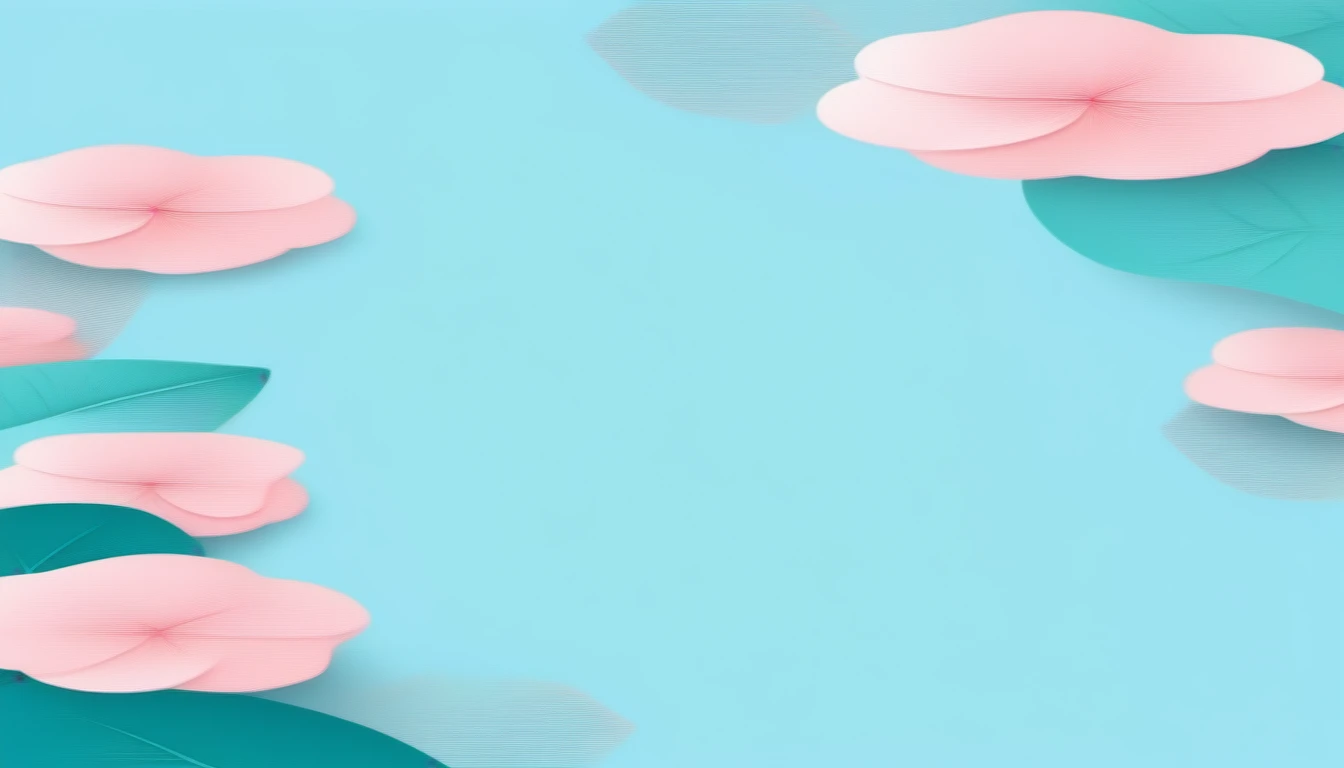 Design a captivating background or wallpaper suitable for commercial use. The background should feature a visually appealing and versatile pattern that can be used in various marketing materials, such as website headers, social media posts, or print advertisements. Consider using vibrant colors and engaging elements that make the design eye-catching and memorable, Cool and Calming: Soft pastel shades like light blue,