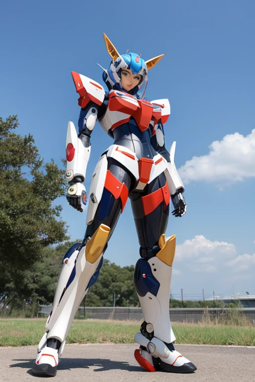 Mecha Girl Mechaを装着している MechaはガンダムF91