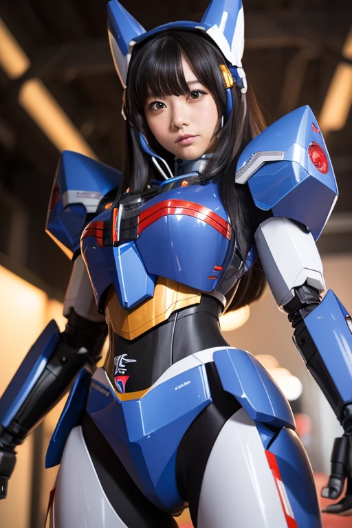 Mecha　Girl　Mechaを装着している　MechaはガンダムF91