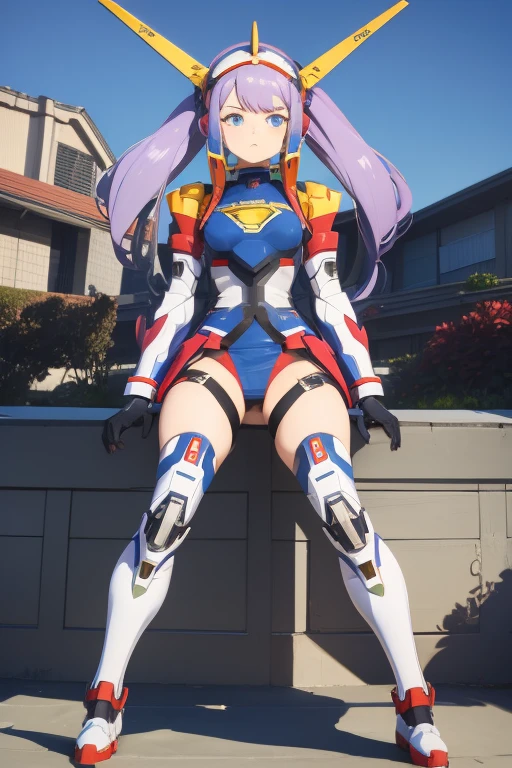 Mecha Girl Mechaを装着している MechaはガンダムF91