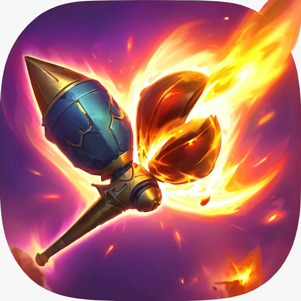 Visualize a caster with 5 fireballs orbiting their head, each fireball automatically targeting the nearest enemies. Each sphere deals 1d12 damage, with a dodge attempt required for each fireball. em cima da cabeça