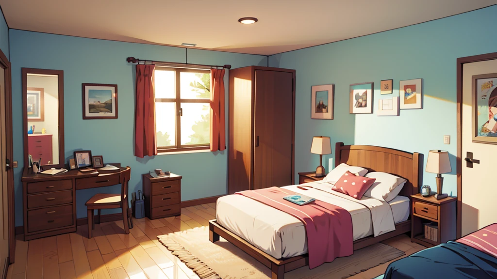 bedroom, ensolarado