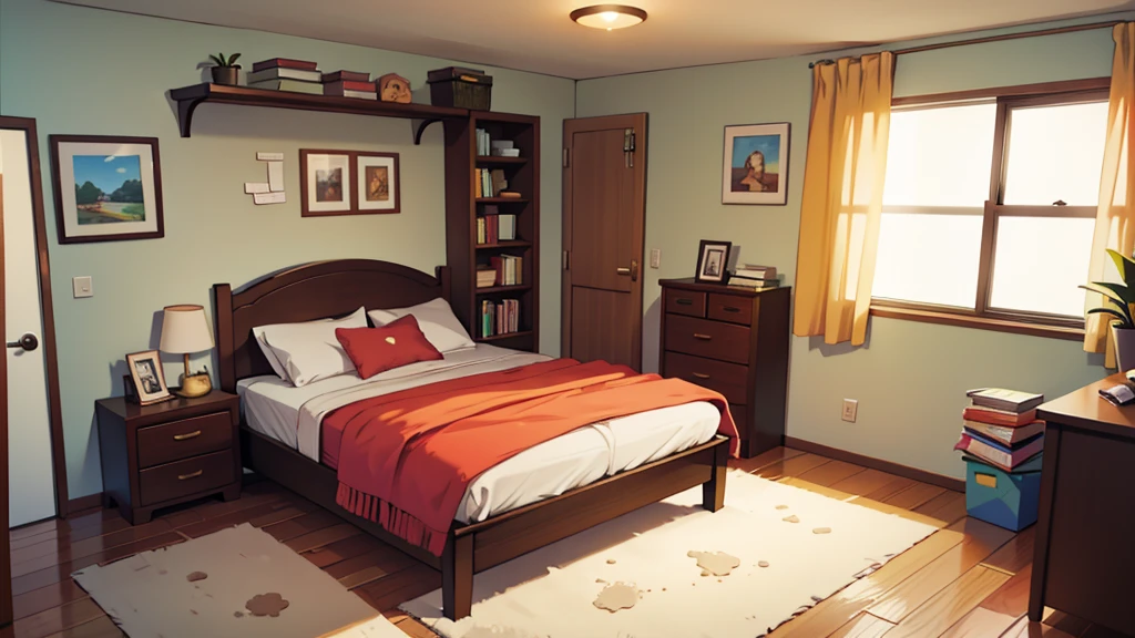 bedroom, ensolarado