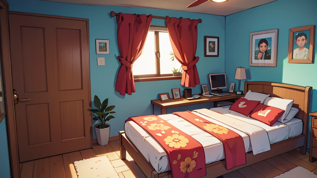 bedroom, ensolarado