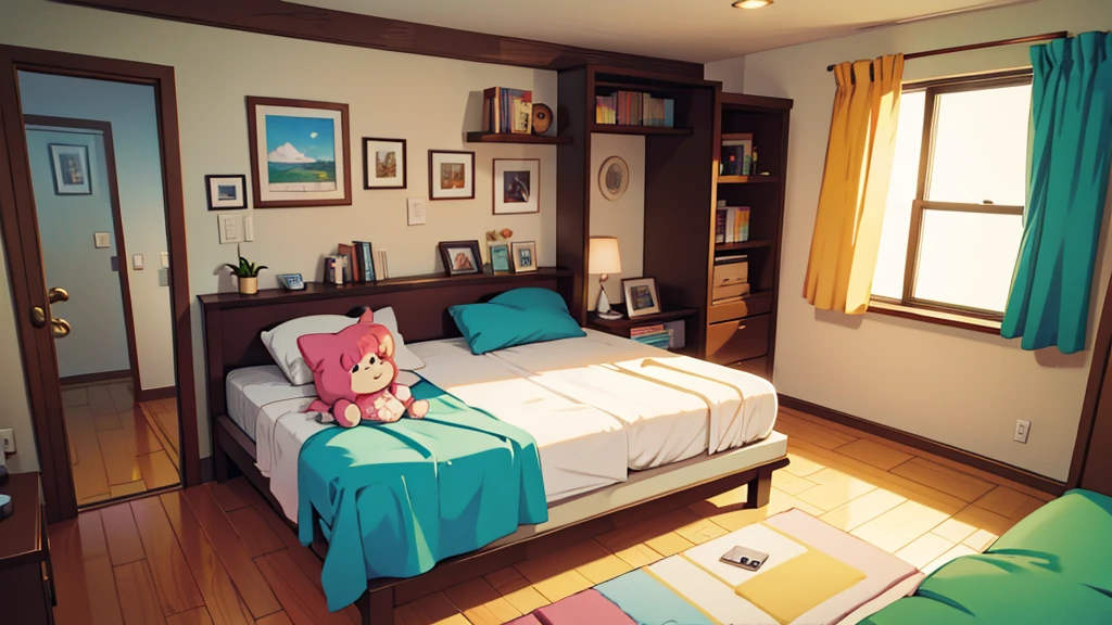 bedroom, ensolarado