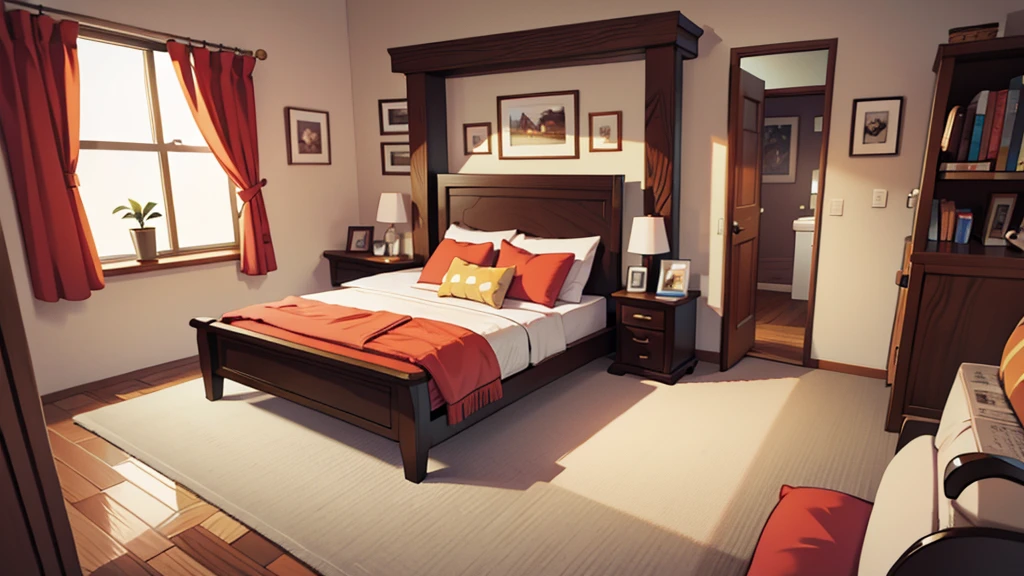 bedroom, ensolarado