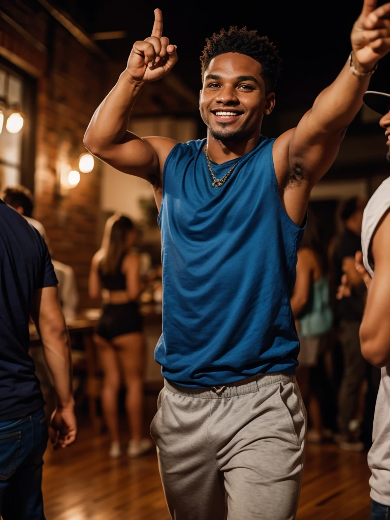 Man dancing at a party