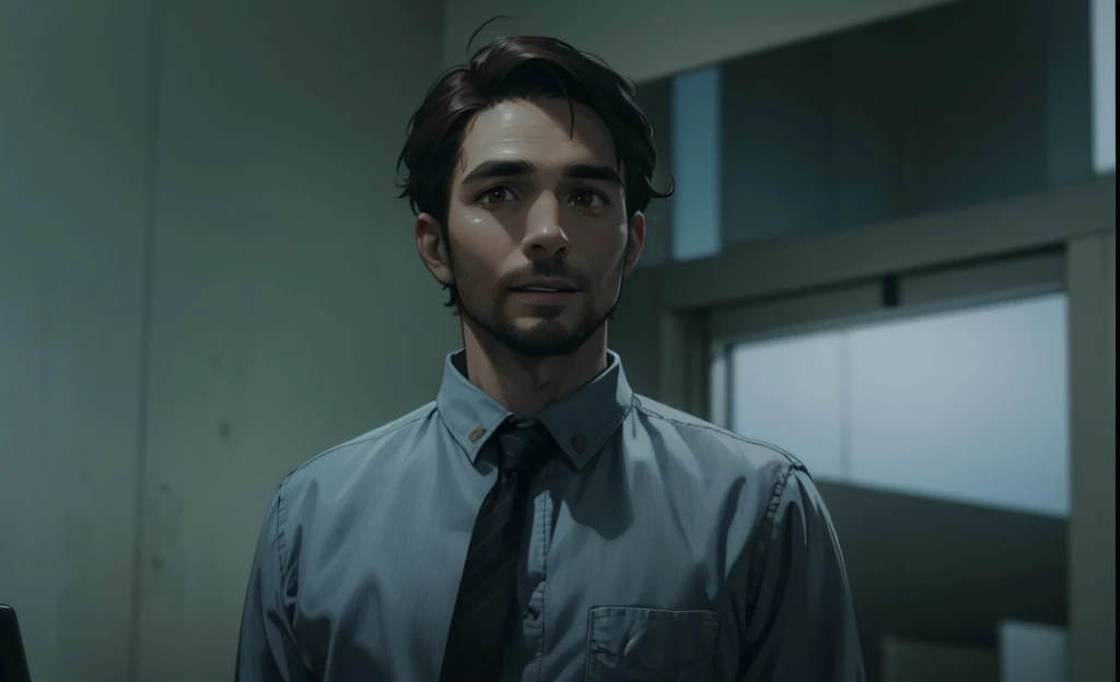 Haqy, a 40-year-old man speaking, has brown hair, brown eyes.