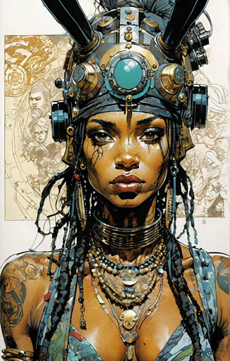 girl,Jim Mahford,Enki Bilal, Ultra Detailed, Lord peace