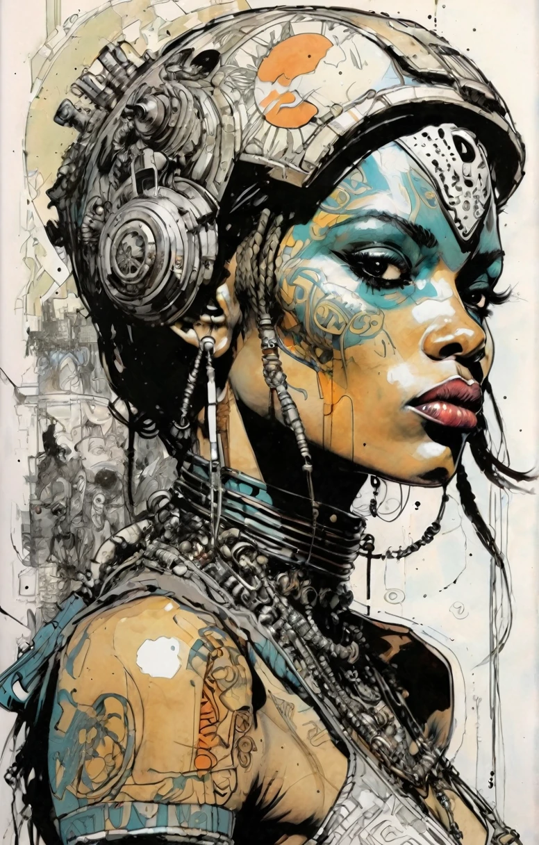 girl,Jim Mahford,Enki Bilal, Ultra Detailed, Lord peace