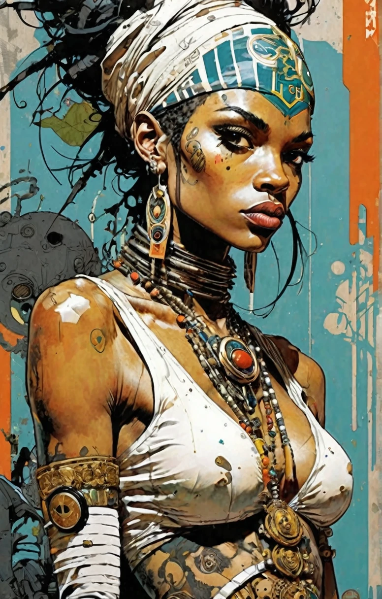 girl,Jim Mahford,Enki Bilal, Ultra Detailed, Lord peace