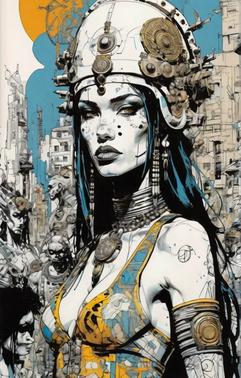 girl,Jim Mahford,Enki Bilal, Ultra Detailed, Lord peace