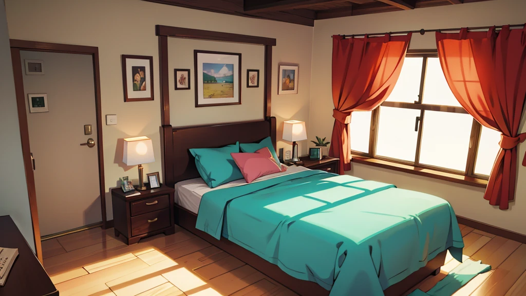 bedroom, ensolarado
