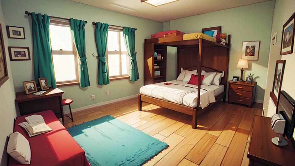 bedroom, ensolarado