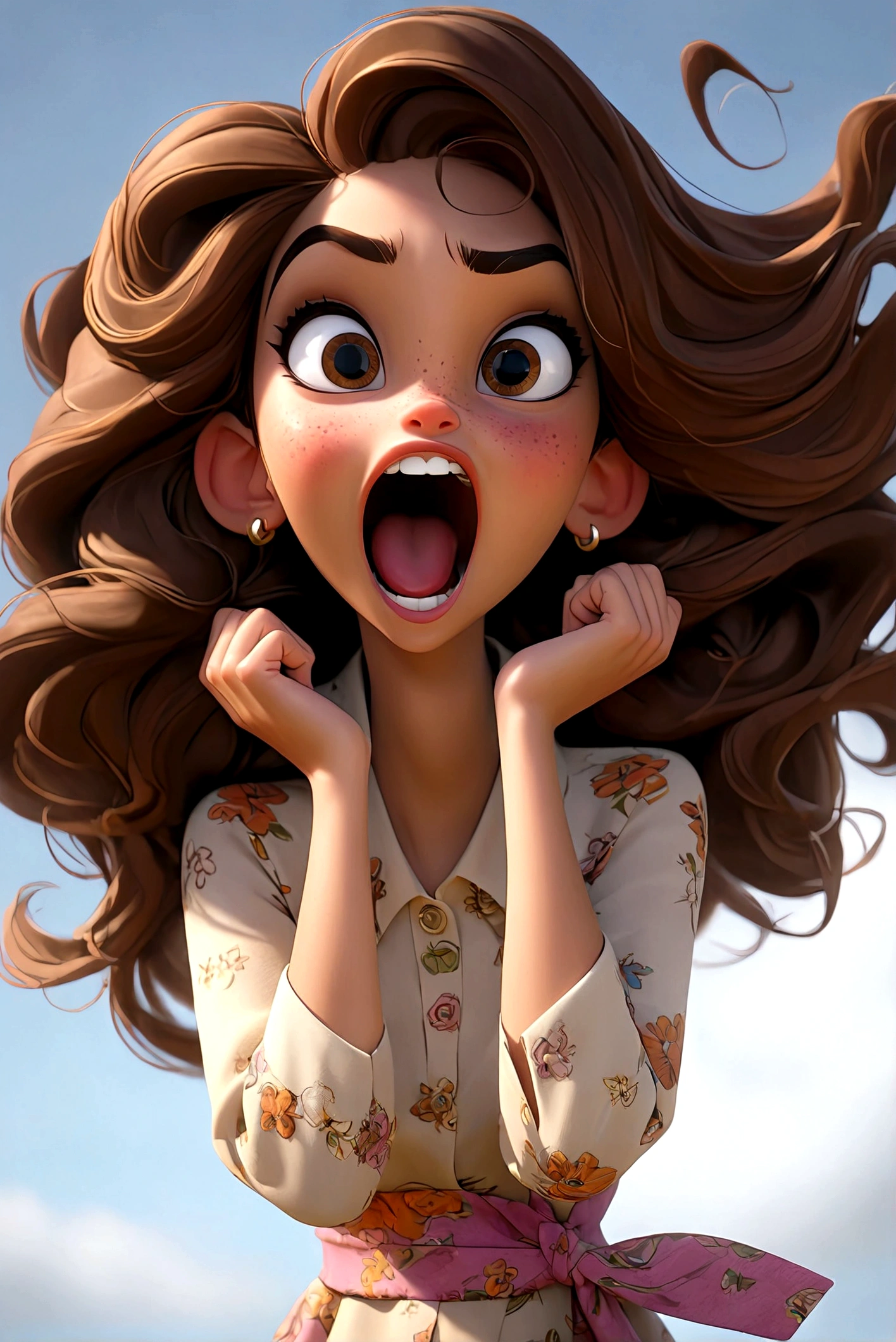 She gets excited