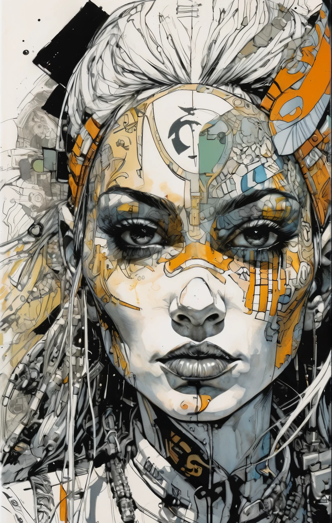 girl,Jim Mahford,Enki Bilal, Ultra Detailed, Lord peace