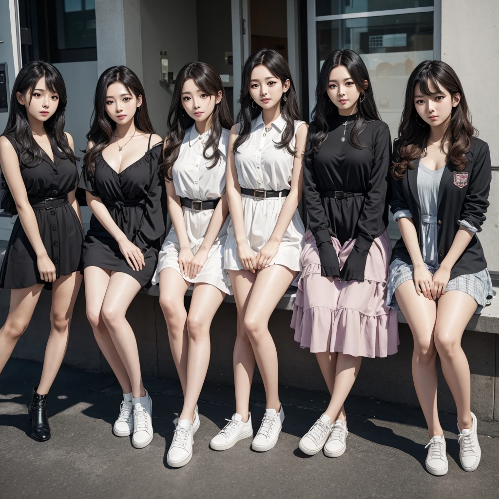 Eight girl members debut photo