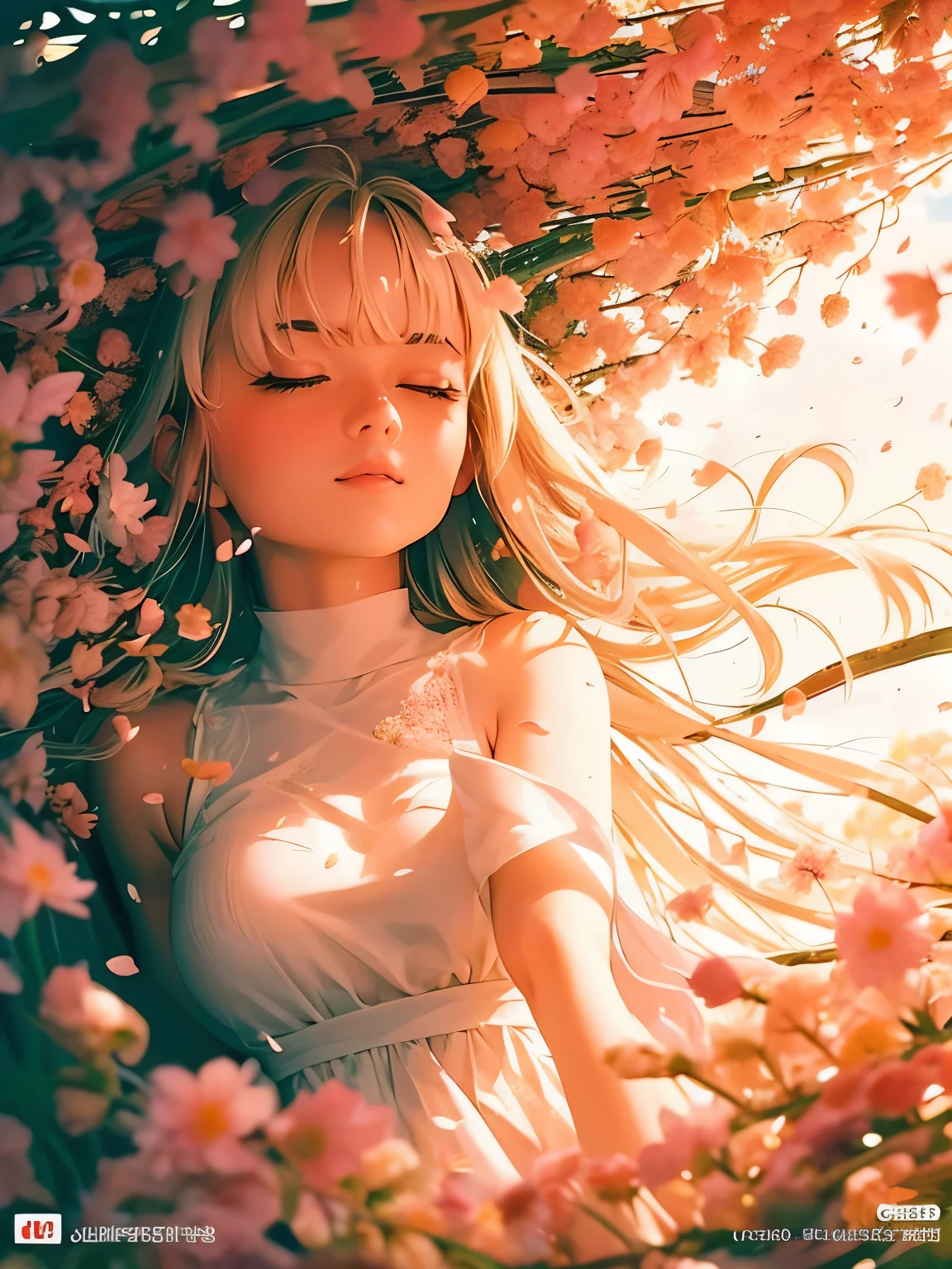 (best quality,high resolution:1.2),Extremely detailed,(Practical:1.37)
A woman stood quietly，Close your eyes,Autumn background,Cherry blossoms,Beautiful and delicate eyes,Peaceful Expression,Floating Leaves,Sunlight,Vibrant colors,breeze,Tranquil atmosphere,Subtle shadows,Fine details,Beautiful posture,floating dress,温暖的Sunlight透过树叶照进来,Colorful leaves,The leaves rustle gently,Delicate petals falling,Peaceful atmosphere,Peace and tranquility,Dreamlike scenery,Peace and tranquility,秋天的Fallen Leaves,Soft warm light,The beauty of tranquility,Quietly meditate,Get along with nature,Dancing petals,Fallen Leaves,The wind whispered,Peaceful nature,captivating tranquility,Poetic atmosphere,Tranquil scenery,Autumn breeze,Peaceful retreat,Cherry blossoms花瓣,Fall colors,被金色Sunlight照射.