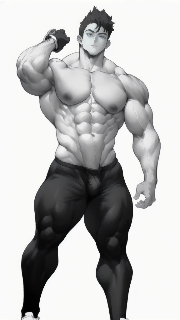 full body in image, simple hair, full man, full body of a slender male body, defined male physique, masculine features, strong and athletic build, detailed male anatomy, simple background, focus on the male form, line art with sharp details, sketch highlighting masculine structure, emphasis on muscle definition, powerful and dynamic pose, realistic proportions, expressive male figure