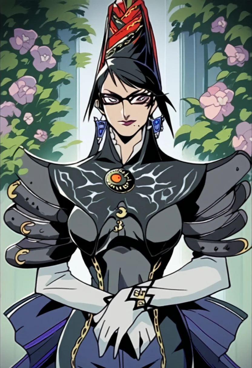 bayonetta, milf, holding waist