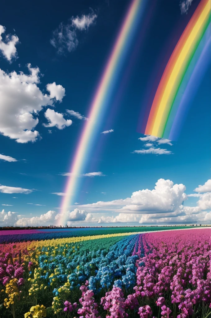 background bulles arc-en-ciel 