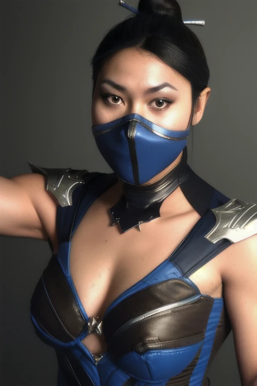 8k, best quality, real picture, intricate details, ultra-detailed, ultra highres, depth field,(photorealistic,realistic:1.2),masterpiece,photo of  kitana, upper body, mouth mask, brown eyes, black long hair, cleavage, solo, outdoors, sun, blue sky,
best quality, realistic, photorealistic, (intricate details:1.2), (delicate detailed), (cinematic light), clear line, sharp focus, realistic face, detailed face
unity 8k wallpaper, ultra high res, (photorealistic:1.4), looking at viewer ,arm behind head,shining armpits,sits,beautiful feets