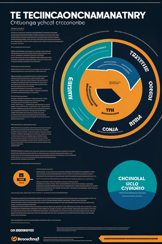 creates a poster of the circular economy of the technical cycle in Spanish