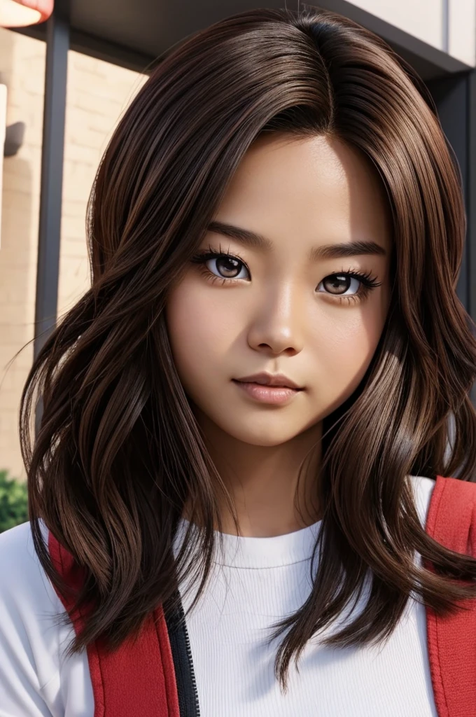 Chinese brown hair brown eyes semi-dark skin screenshot of my hero academia