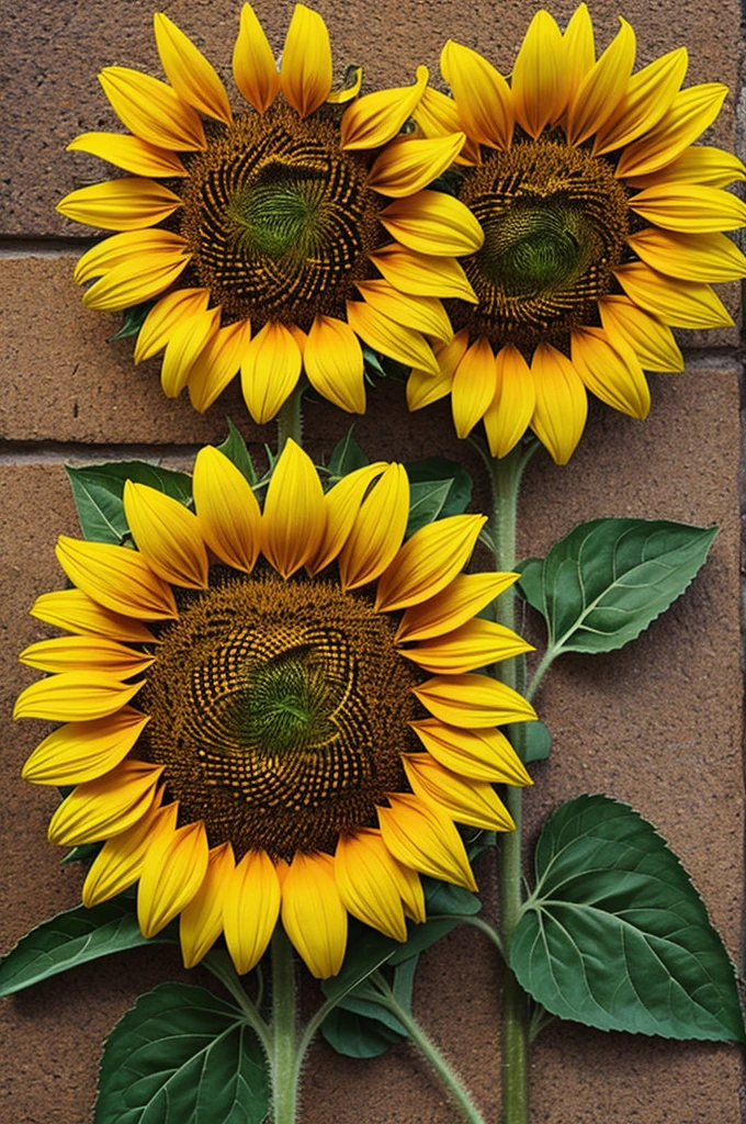 Sunflower and a heart 