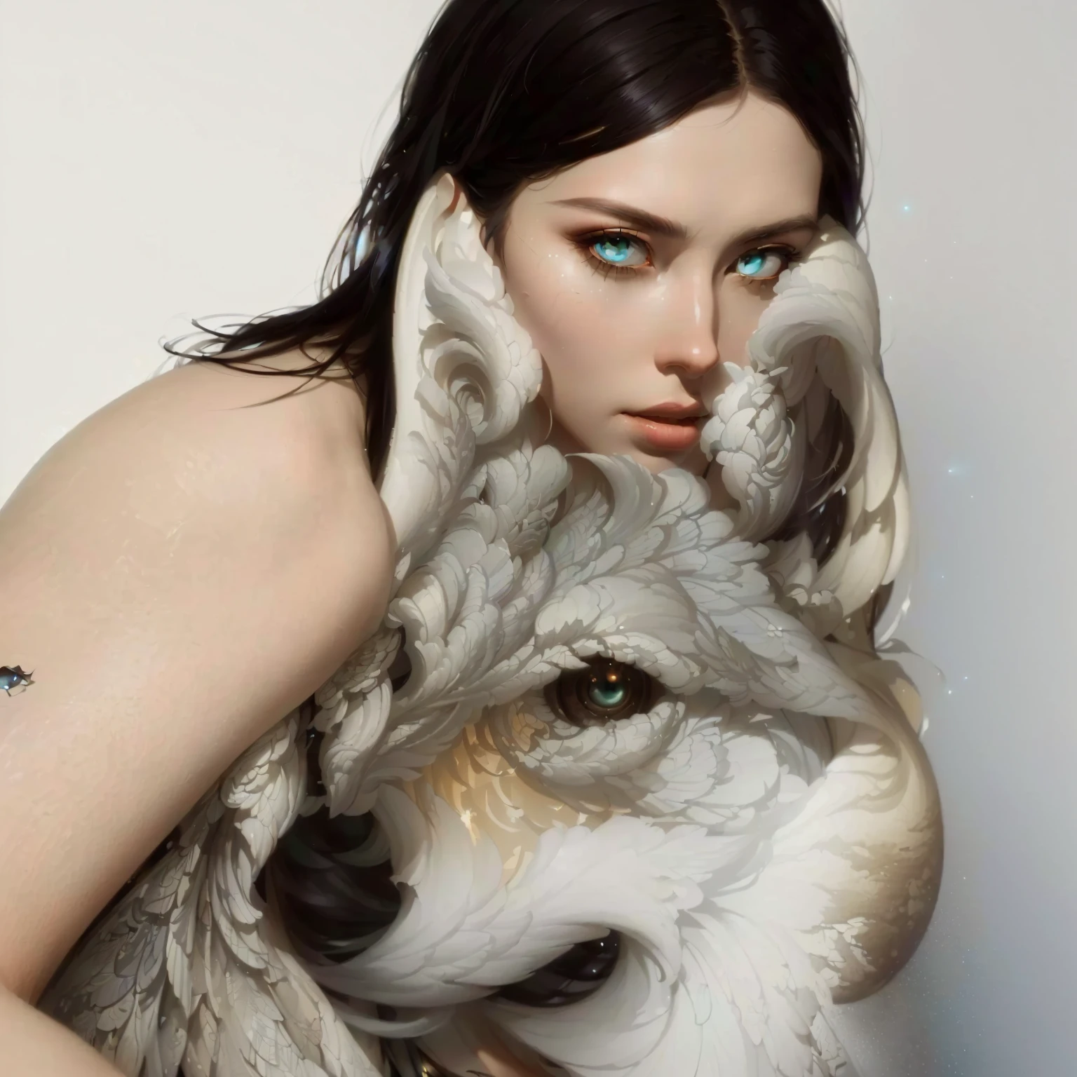 Splash art, a wolf head, ((white background)), piercing eyes, epic Instagram, artstation, splash style of colorful paint, contour, hyperdetailed intricately detailed , unreal engine, fantastical, intricate detail, splash screen, complementary colors, fantasy concept art, 8k resolution, deviantart masterpiece, oil painting, heavy strokes, paint dripping, splash arts