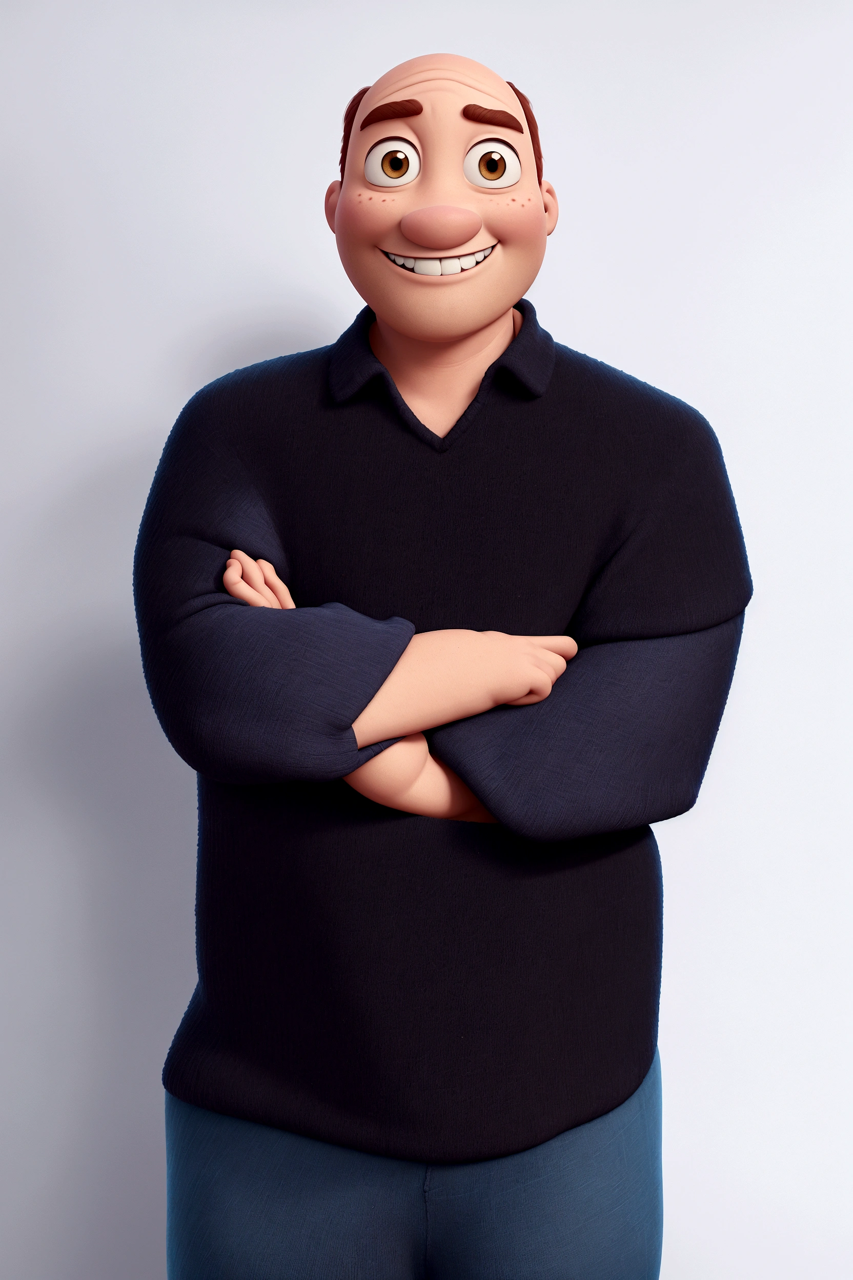 cartoon character (Pixar-style)