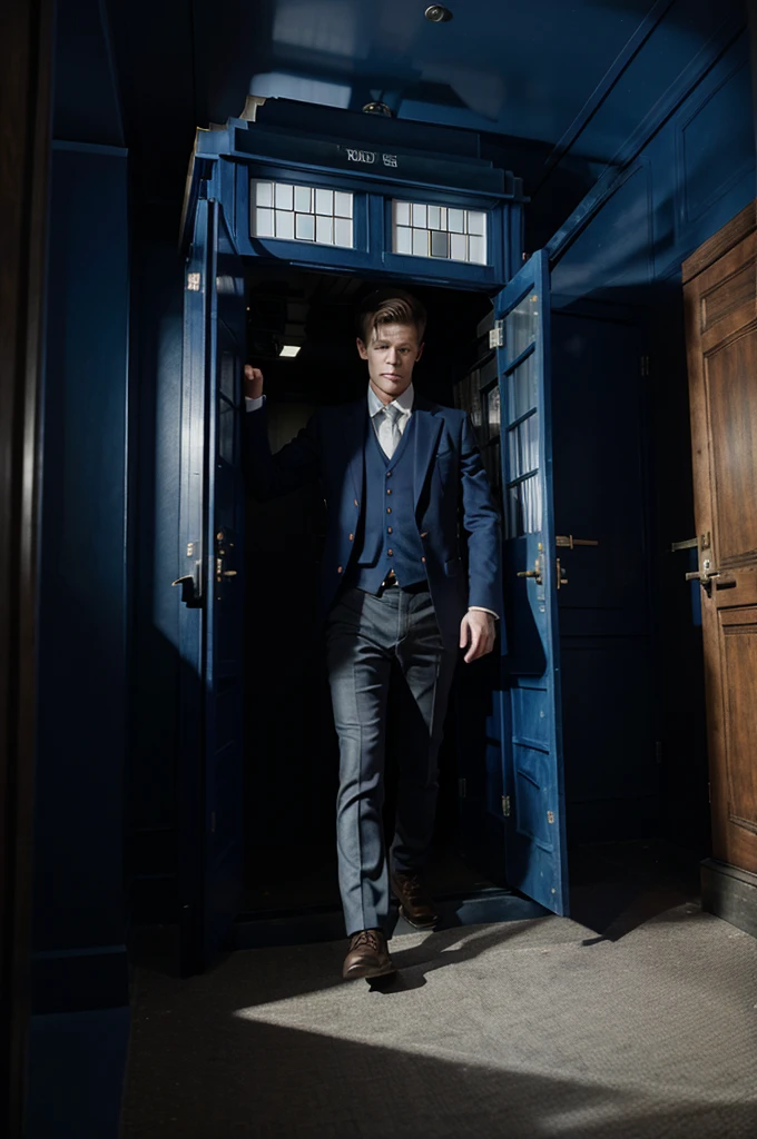 Matt smith Doctor Who inside the Tardis