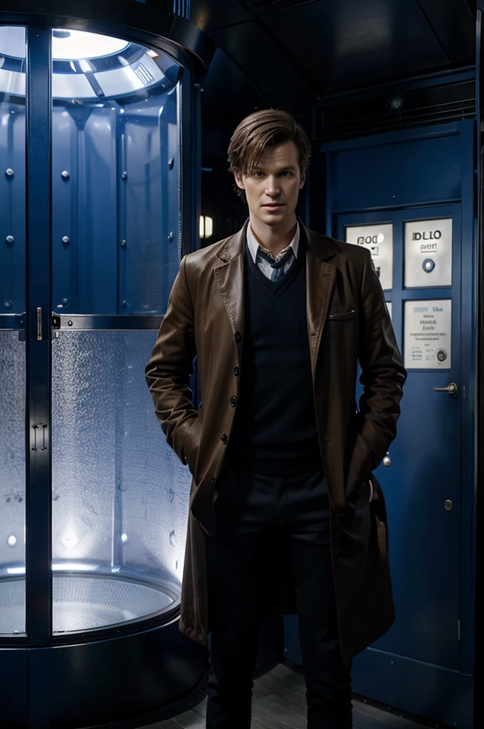 Matt smith Doctor Who inside the Tardis