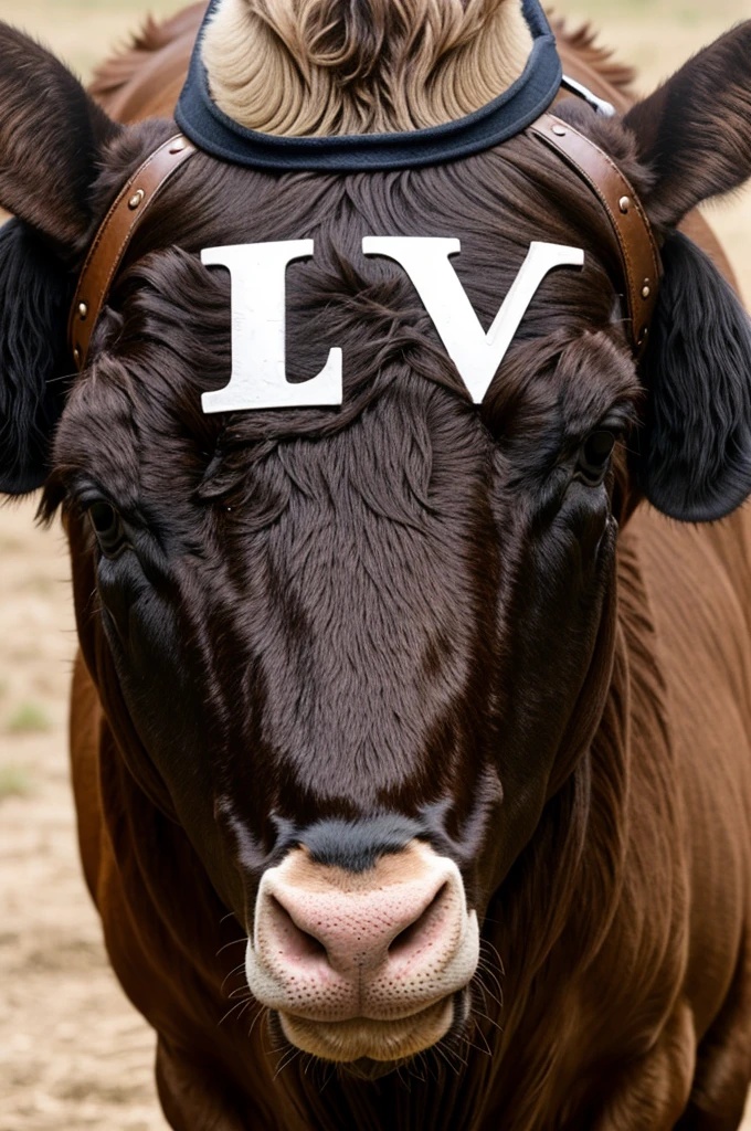 Livestock brand with the letters HNM