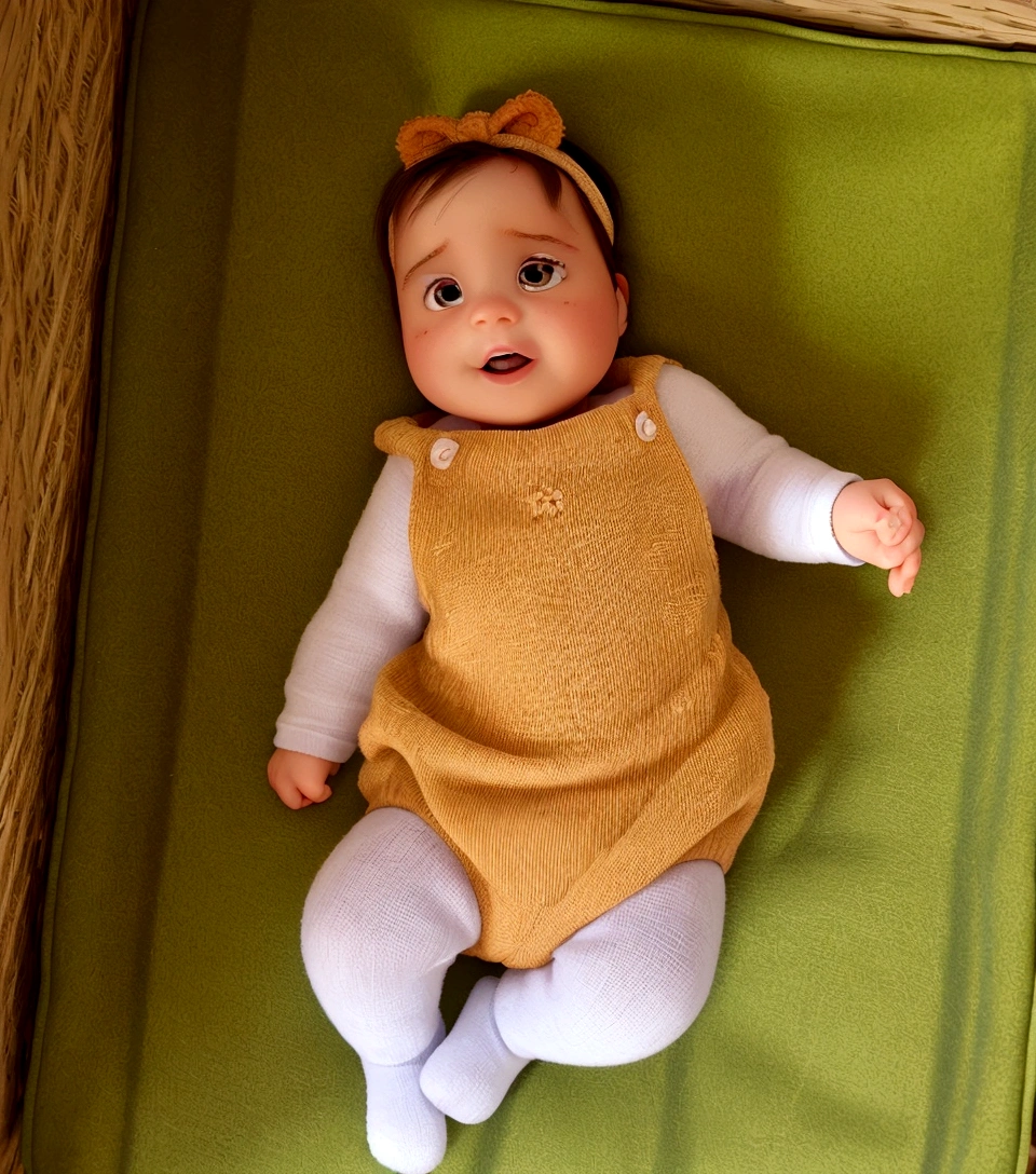 A pixar style baby, high quality best quality