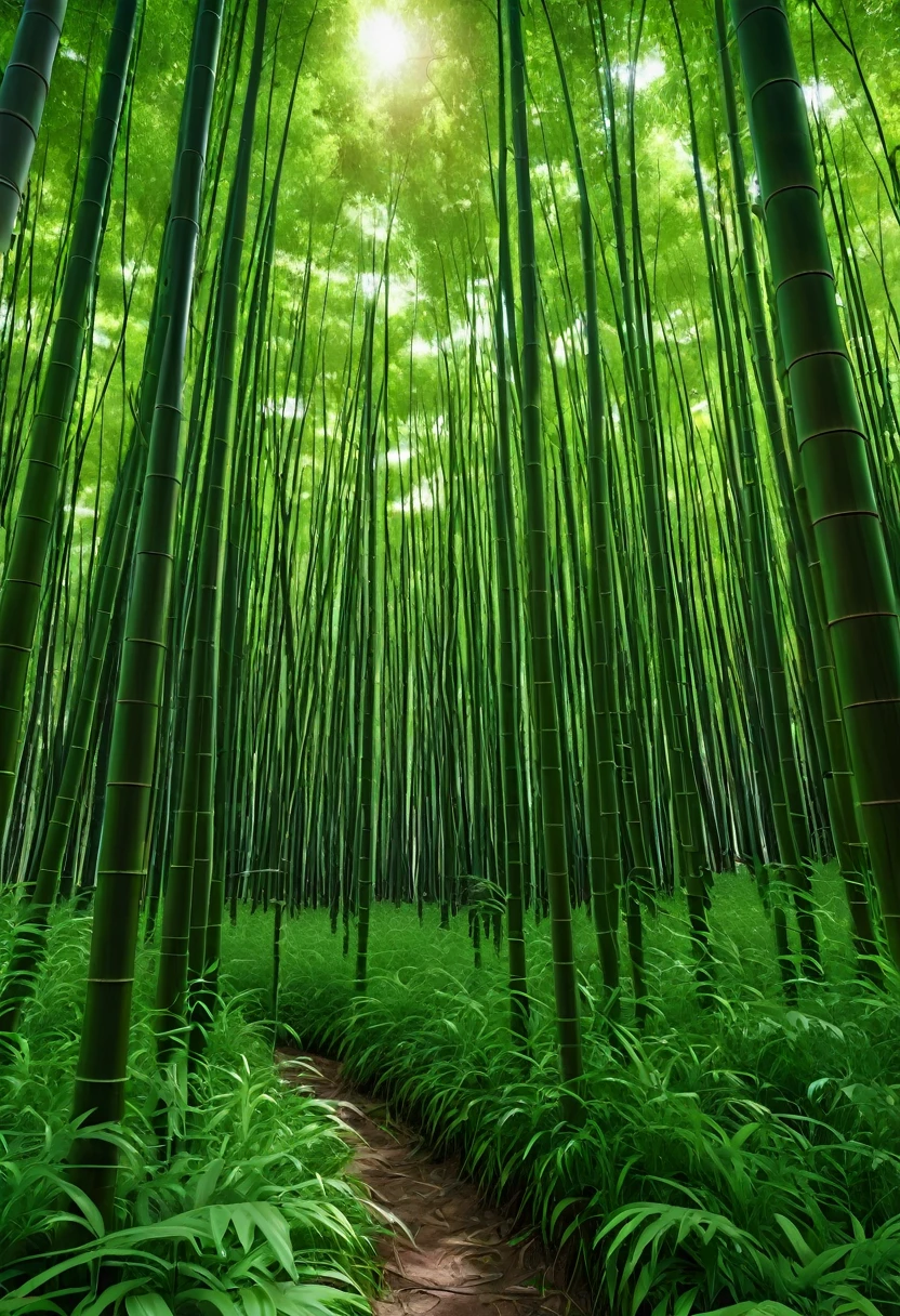 bamboo forest, ultra detaild, high qualiy, 8k resolution