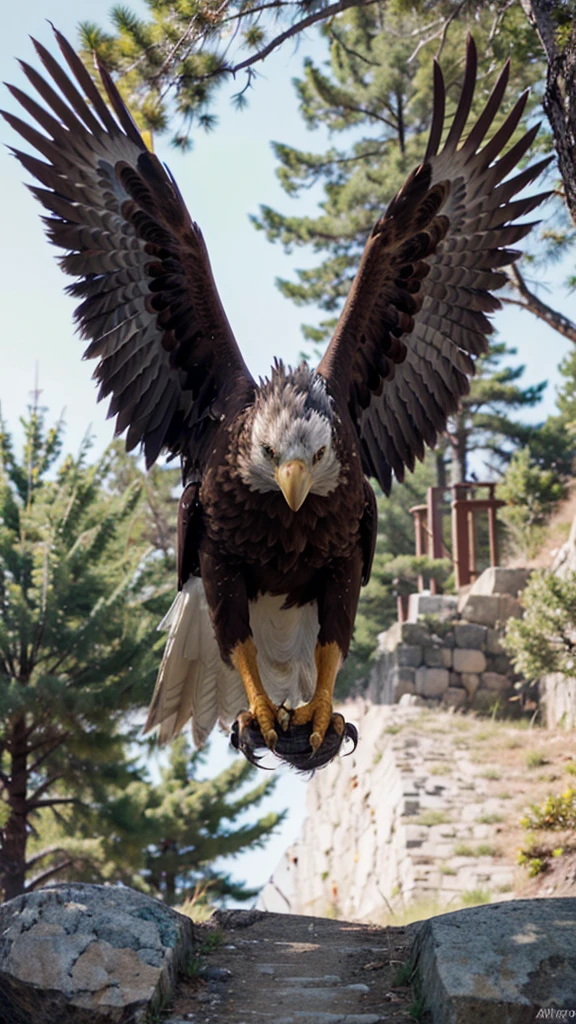 create a 4k image, full hd of an eagle archetype 