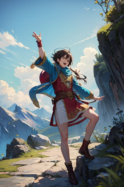 Bard,Rocky area,sing