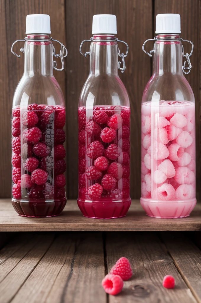 Create a raspberry flavored water bottle 