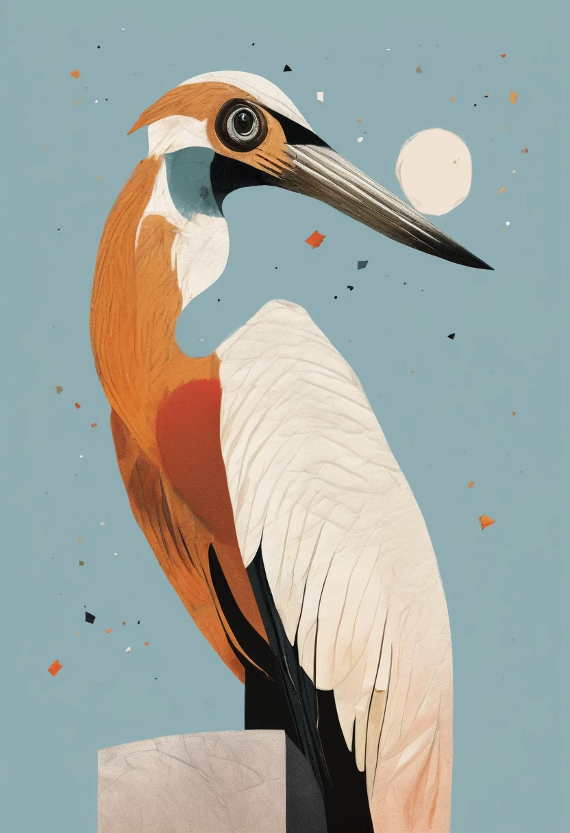 (((The best quality))), ((Masterpiece)) (abstract and simple illustration) minimalist and aesthetic print, animals