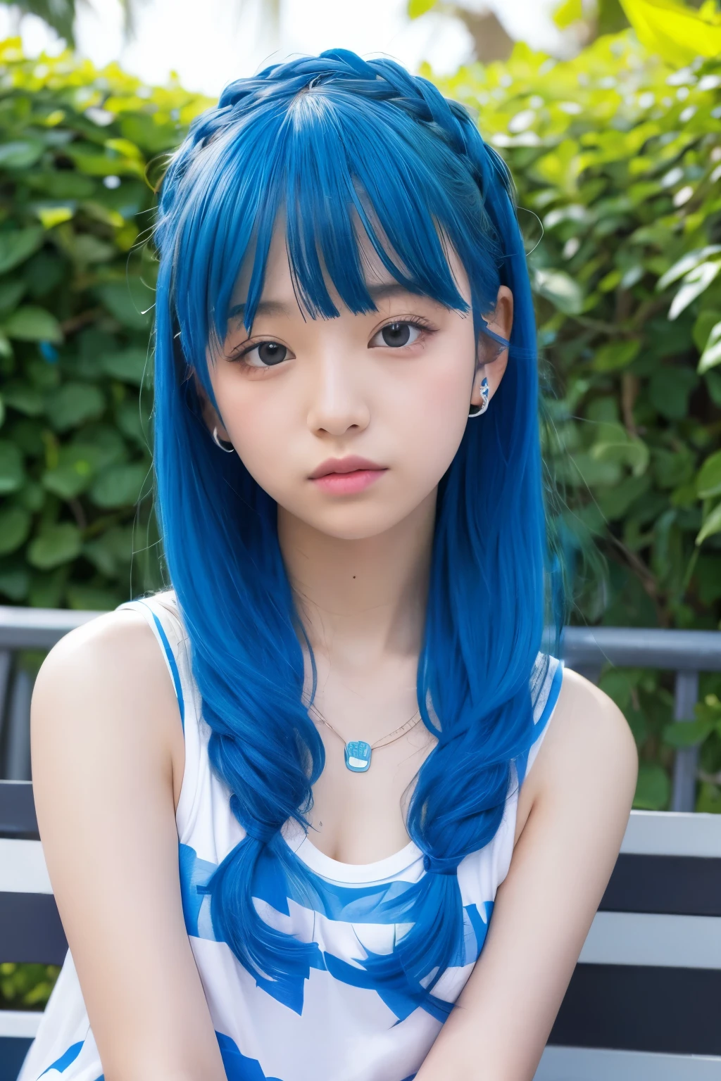 Solo Girl、Rapper、Blue Hair、20th Generation、summer、cute