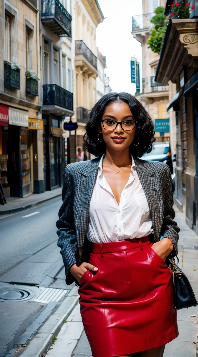 femme d'affaire très classe dans les rues 