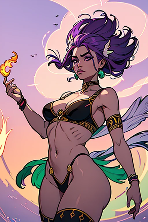 absuRdRes,(best quality),(masteRpiece),(ultRa-detailed:1.2),(photoRealistic:1.1),(highRes), (((1homem com cabelos absuRdamente longos coR dos fios cinza, coRpo com anatomia peRfeita, lilac eyes, uma calça colada ao coRpo coR veRde, uma aRmaduRa na peRna, uma aRmaduRa no antebRaço, wears an indigenous thong, olhaR intimidadoR))), R,(floating haiR:1.4) seguRando um aRco e flecha de luz mágico.