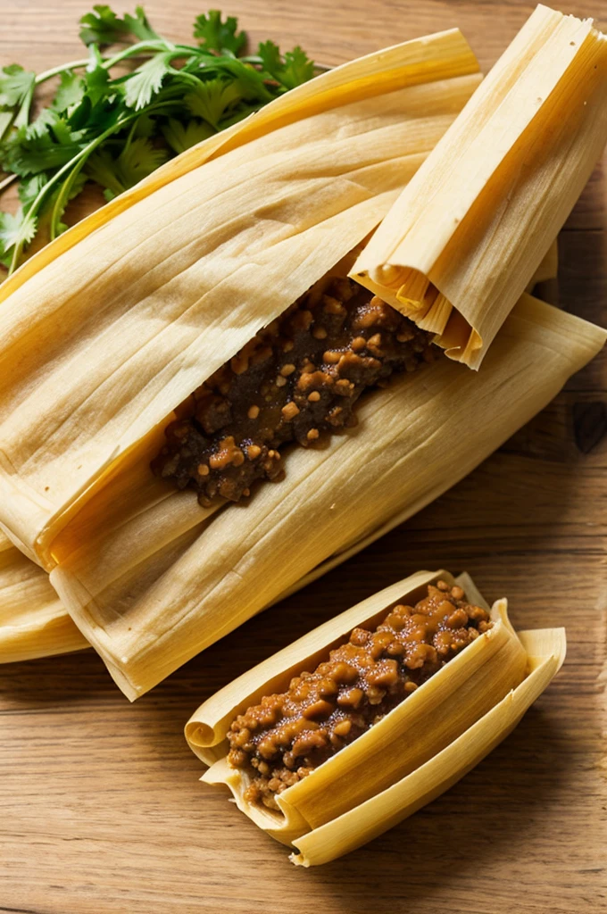 Dog flying on top of a tamale