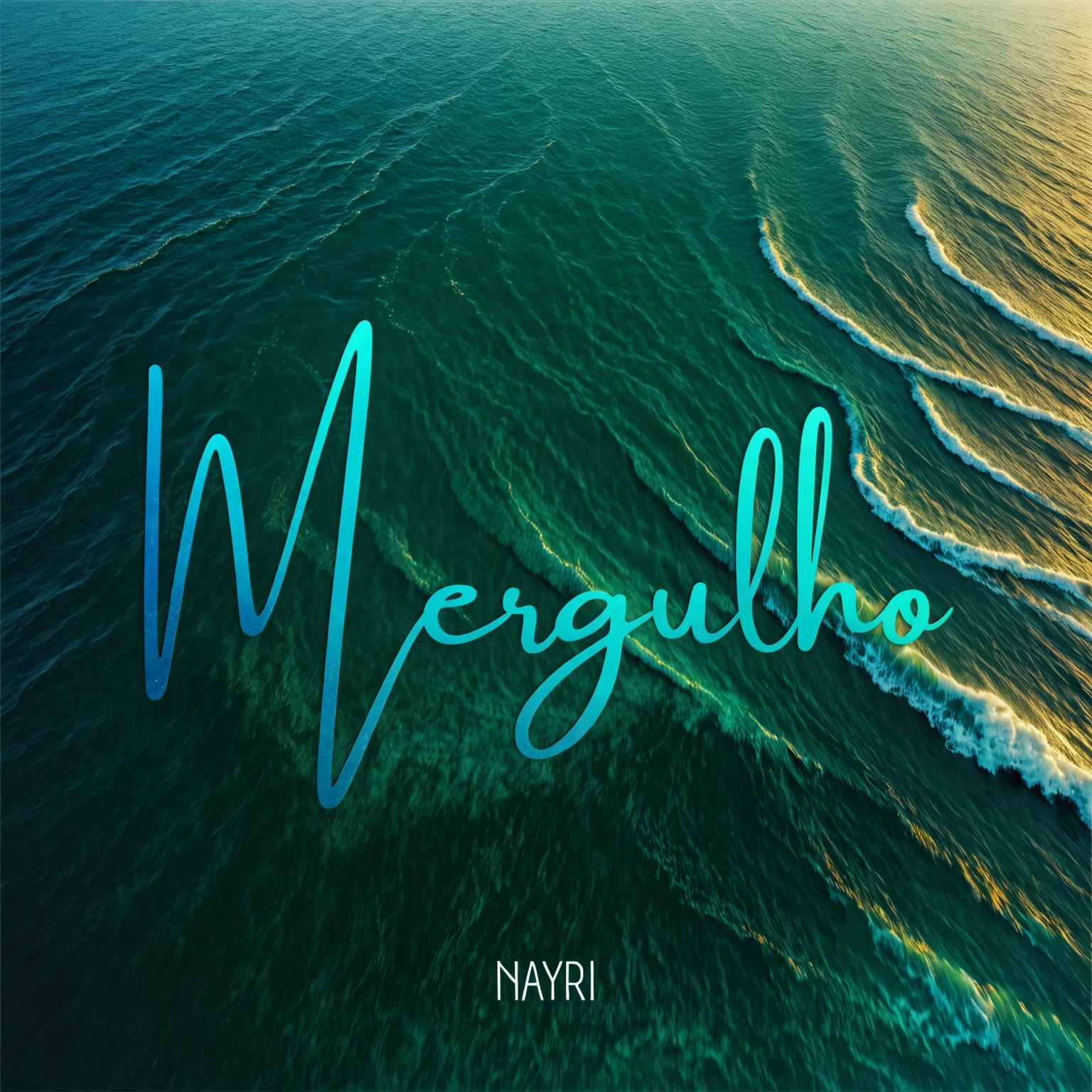 Aerial, sea waves, sea, afrofuturism, ultra quality, album cover, 8K,