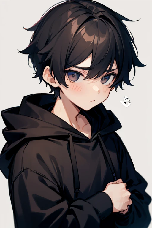 boy with black hoodie boy